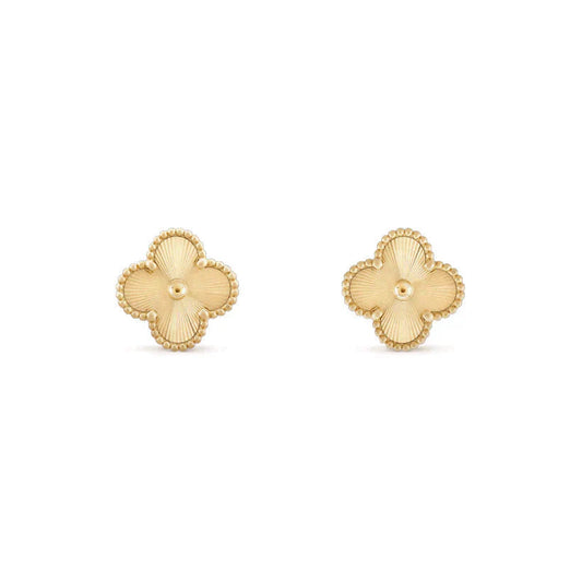 [Rose Jewelrys]CLOVER MEDIUM 1 MOTIFS LASER EARRINGS
