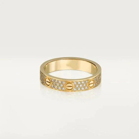 [🌹Rose💎]LOVE RING 3.6MM DIAMOND PAVED