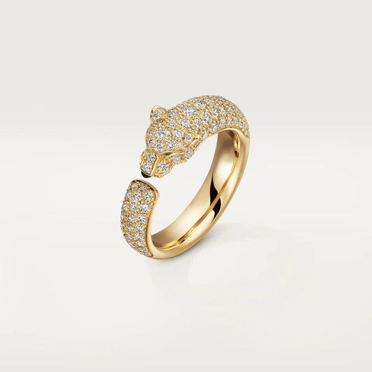 []PANTHERE PINK GOLD DIAMOND RING
