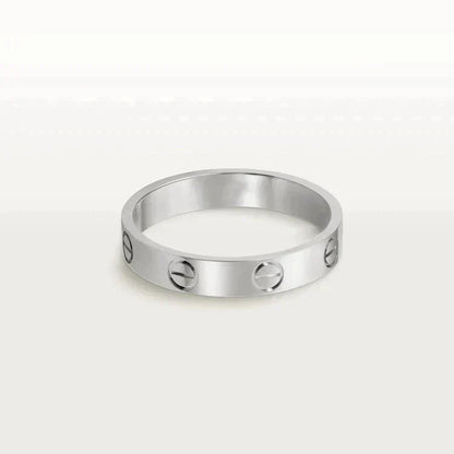 [Rose Jewelrys]LOVE RING 4MM 1 DIAMOND SILVER
