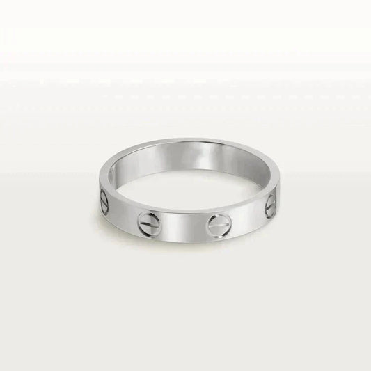 [Rose Jewelrys]LOVE RING 4MM 1 DIAMOND SILVER