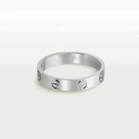 [🌹Rose💎]LOVE RING 4MM 1 DIAMOND SILVER
